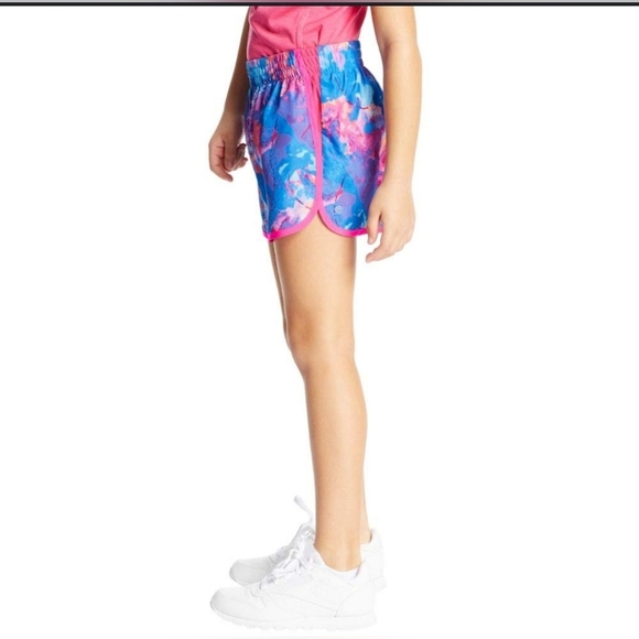 C9 by Champion Girls' 2" Woven Running Shorts Size Large 10-12 Pink Blue EUC - Picture 2 of 14